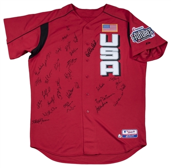 2003 All-Star Futures Team USA Multi Signed Jersey With 31 Signatures (MLB Authenticated & JSA)